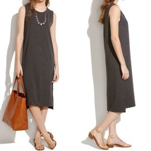 Madewell Black Sleeveless Tee Midi Dress